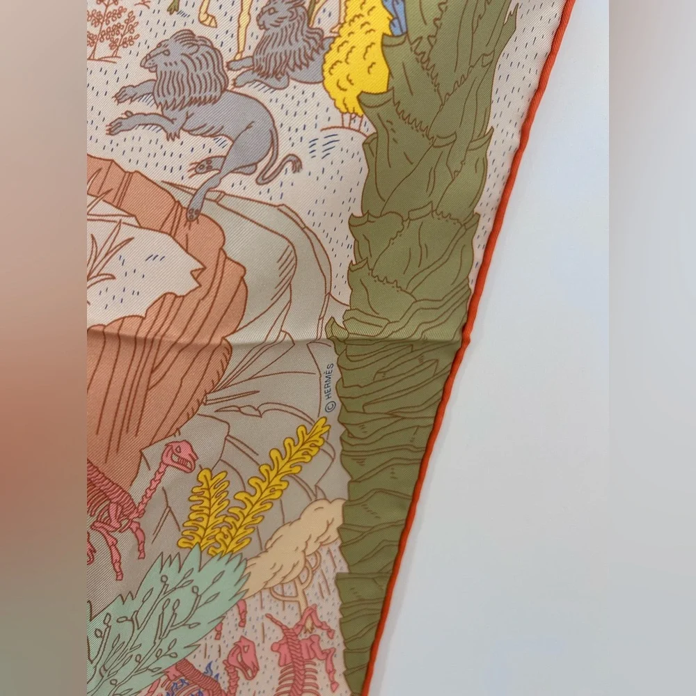 Hermes Carré 90 Le Carnaval des Animaux Carnival of the Animals Scarf Silk Nwt - Picture 3 of 16